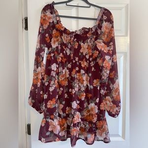 Long Sleeve Floral Dress